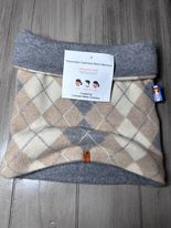 Cashmere Neck Warmer Tan/Gray