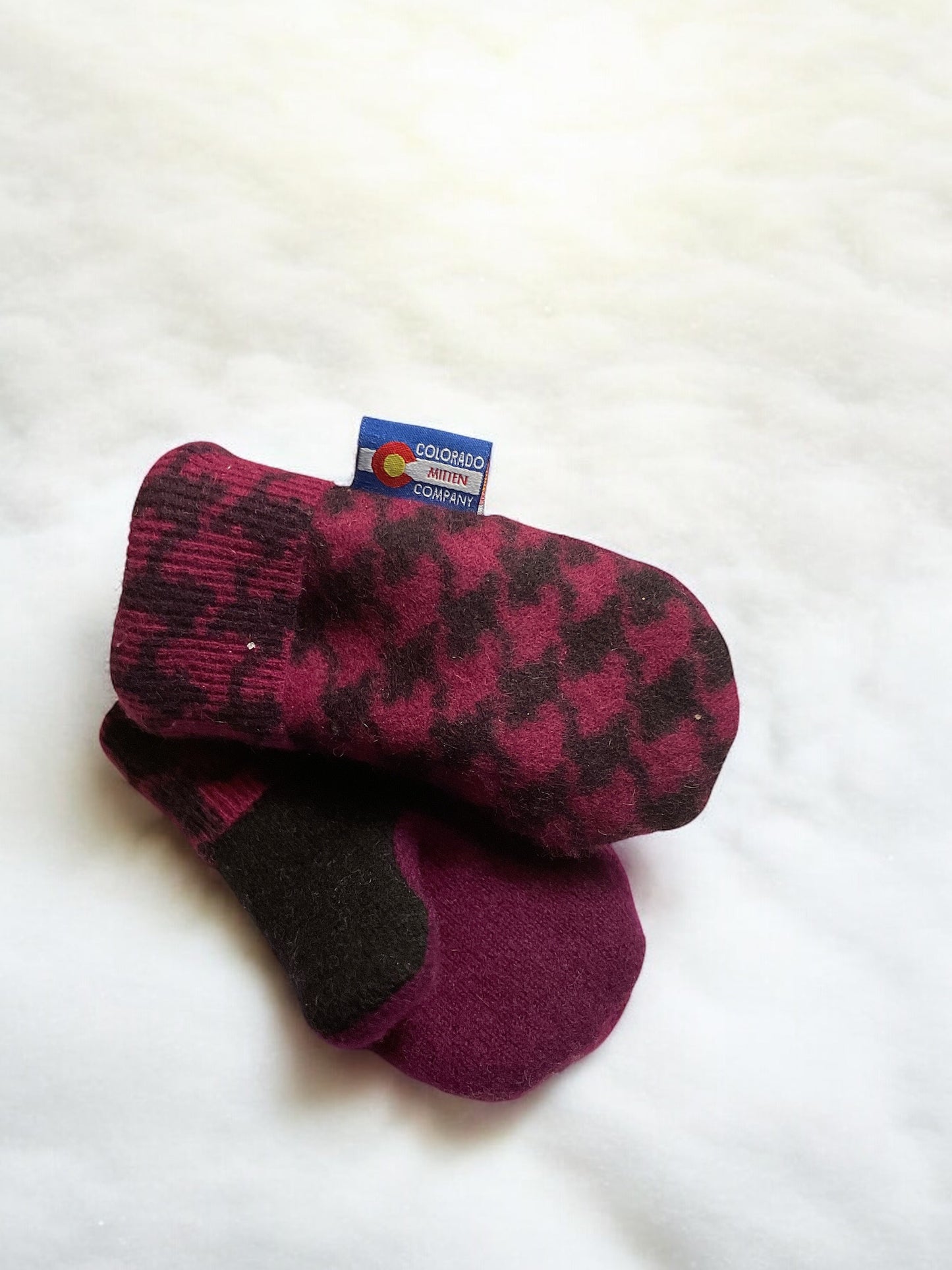 Toddler Mittens Purple/Black