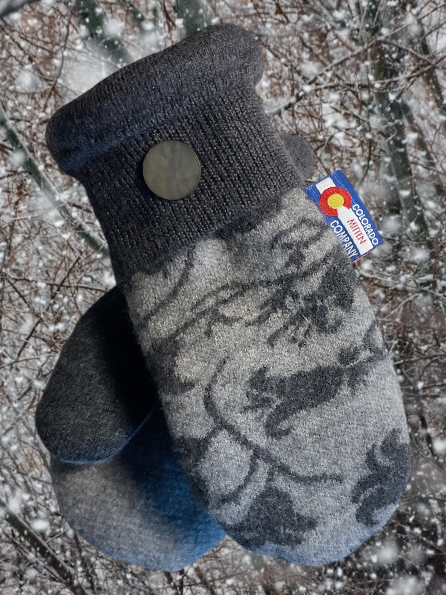 Kids Mittens Gray