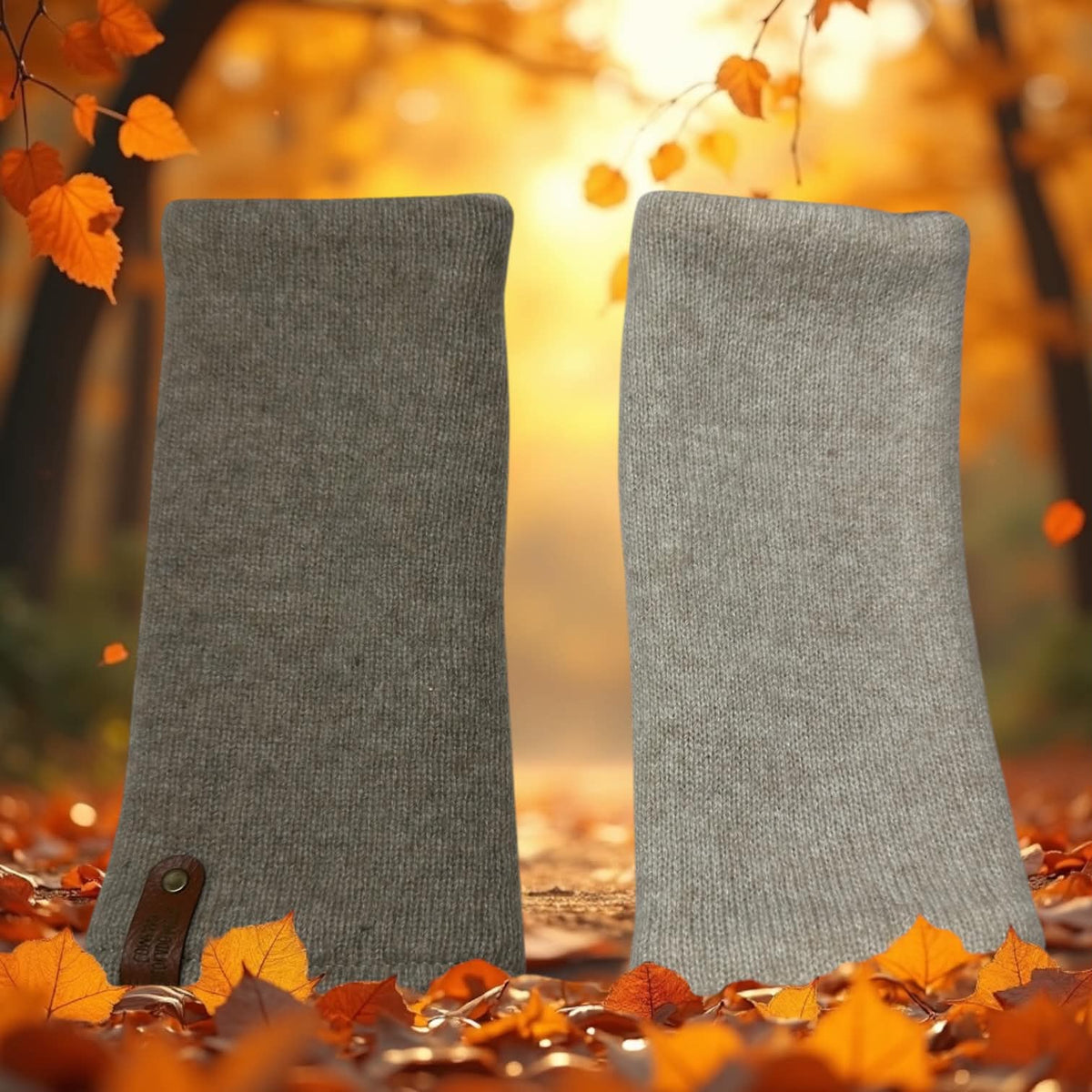 Cashmere Reversible Fingerless Mittens