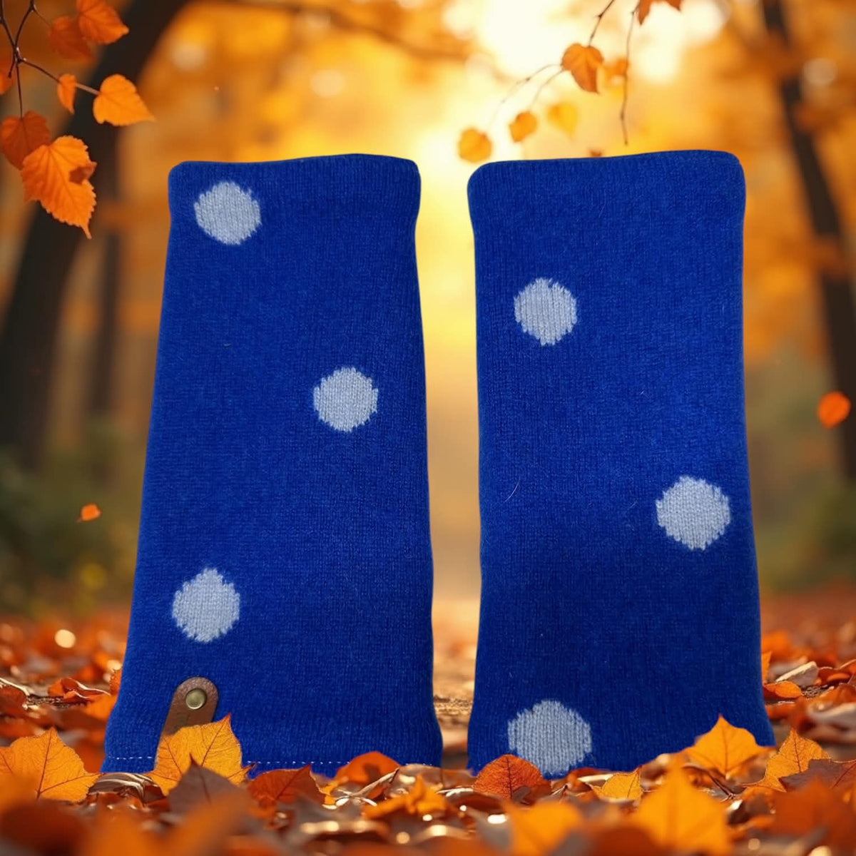 Cashmere Reversible Fingerless Mittens