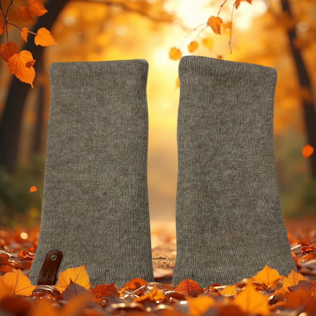 Cashmere Reversible Fingerless Mittens