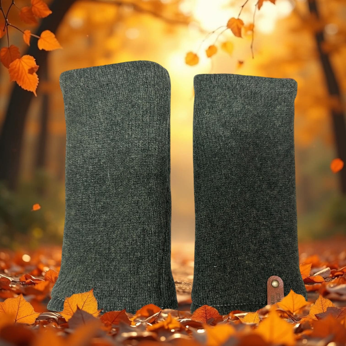 Cashmere Reversible Fingerless Mittens