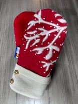 Women's Large Mittens Red