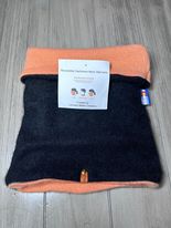 Cashmere Neck Warmer  Black/Orange