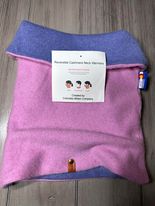 Cashmere Neck Warmer  Pink/Blue