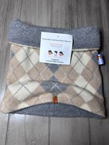 Cashmere Neck Warmer  Tan/Gray