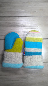 Toddler Mittens with stripes