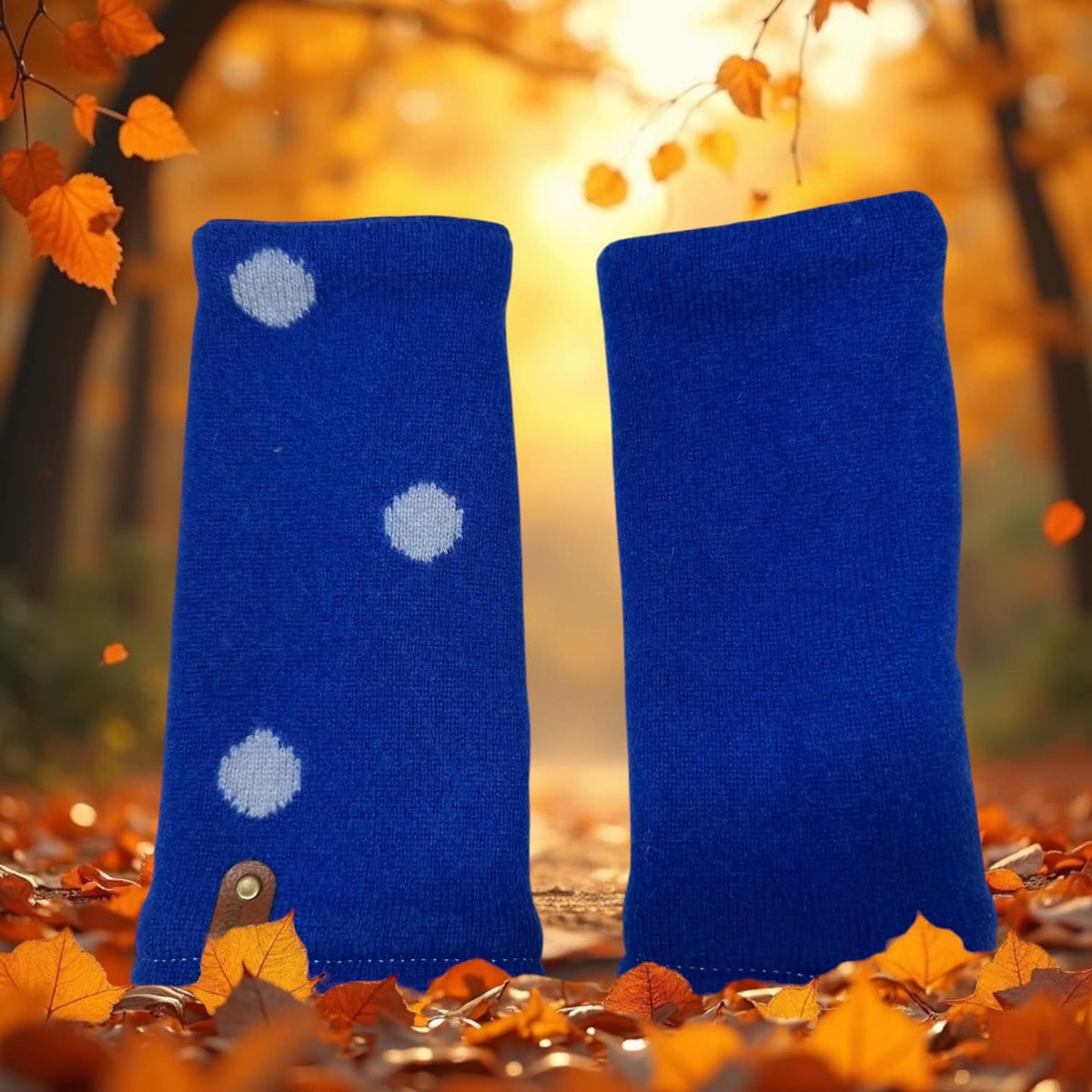 Cashmere Reversible Fingerless Mittens